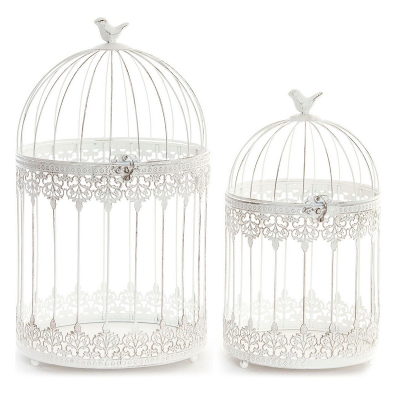 Cage DKD Home Decor Métal (2 pcs) - Acheter à 48,48 € seulement chez Collector's Boutique