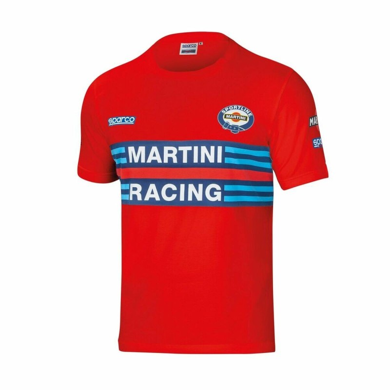 T shirt à manches courtes Sparco MARTINI RACING Rouge Taille S - Acheter à 44,17 € seulement chez Collector's Boutique