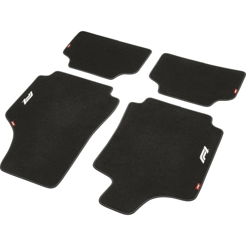 Set de tapis de voitures FORMULA 1 CM580 Noir/Blanc 4 uds - Acheter à 39,17 € seulement chez Collector's Boutique