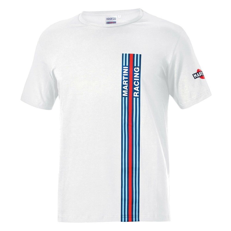 T shirt à manches courtes Sparco BIG STRIPES Blanc (Taille M) - Acheter à 44,17 € seulement chez Collector's Boutique