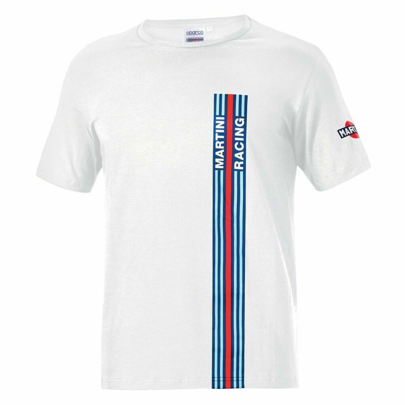 T-shirt à manches courtes homme Sparco Martini Racing Blanc (Taille XL) - Acheter à 44,17 € seulement chez Collector's Boutique