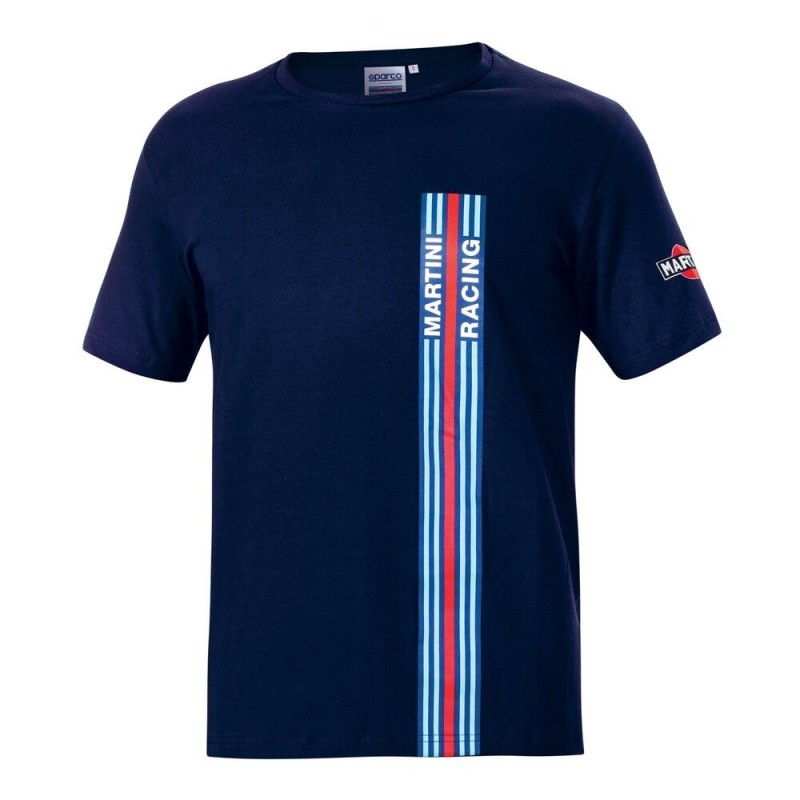 T-shirt à manches courtes homme Sparco Martini Racing Blue marine (Taille S) - Acheter à 44,17 € seulement chez Collector's Bout