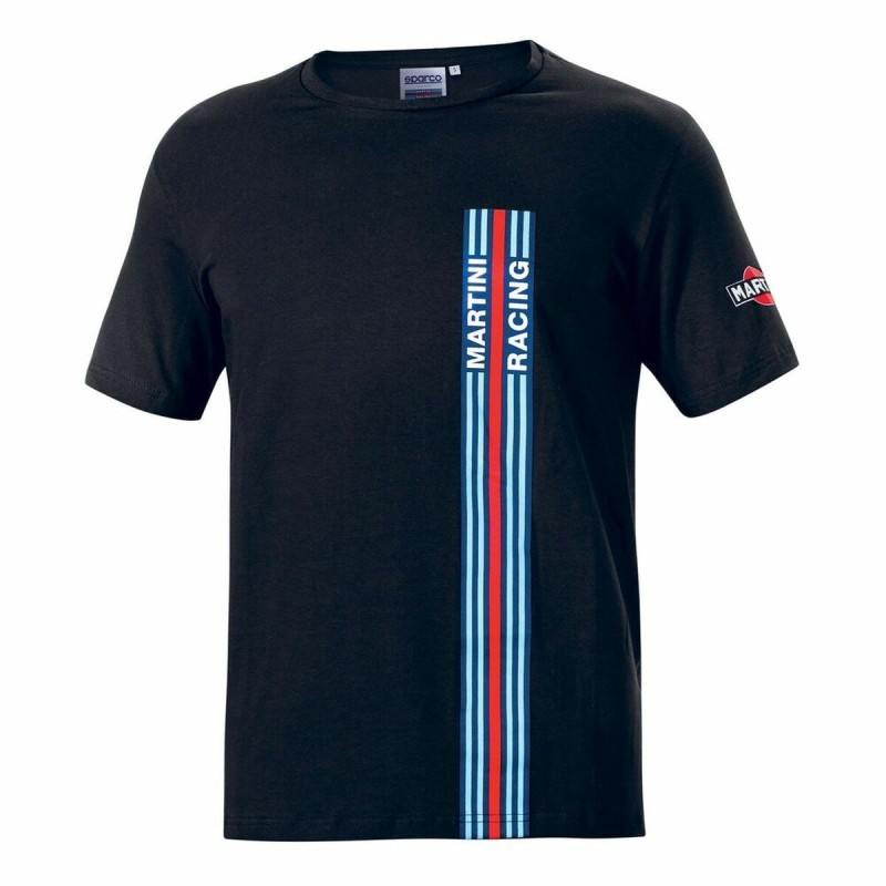 T-shirt à manches courtes homme Sparco Martini Racing Noir (Taille S) - Acheter à 44,17 € seulement chez Collector's Boutique