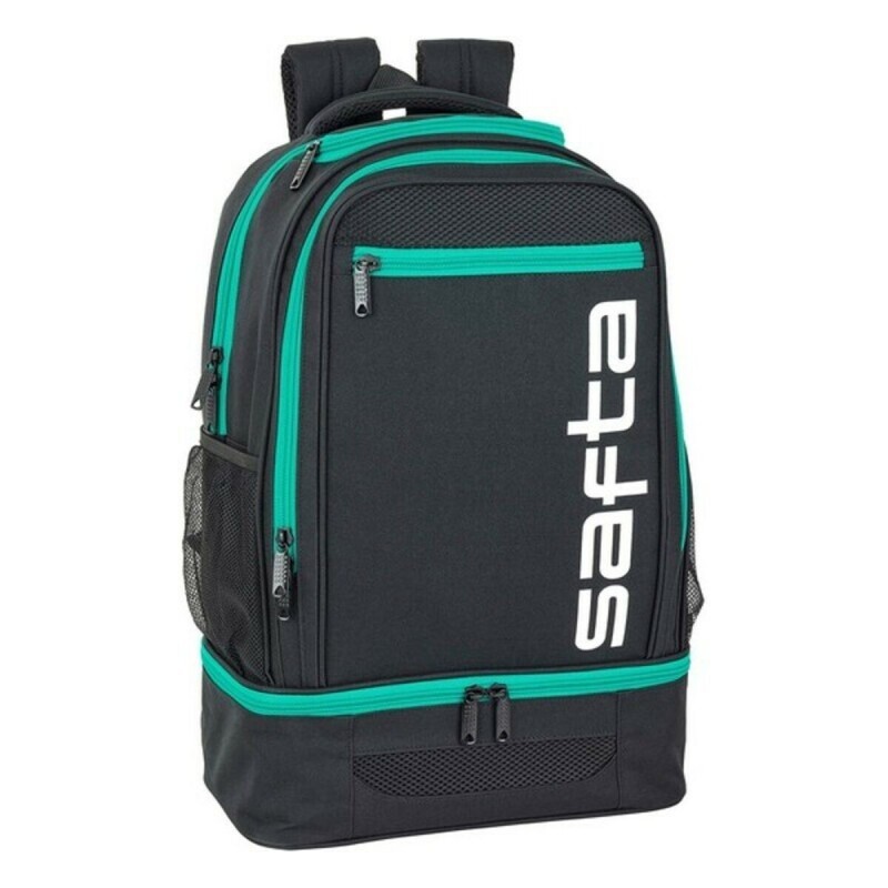 Sac de Sport avec Porte-Chaussures Safta 072559 Noir Vert 18 L - Acheter à 18,59 € seulement chez Collector's Boutique