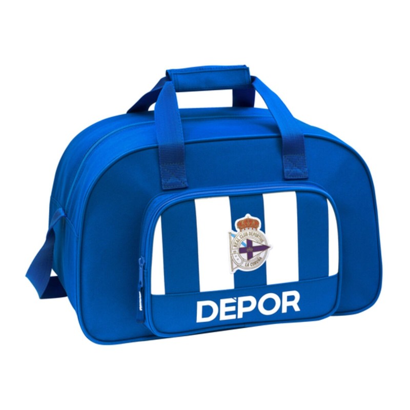 Sac de sport R. C. Deportivo de La Coruña Bleu Blanc (40 x 24 x 23 cm) - Acheter à 22,33 € seulement chez Collector's Boutique