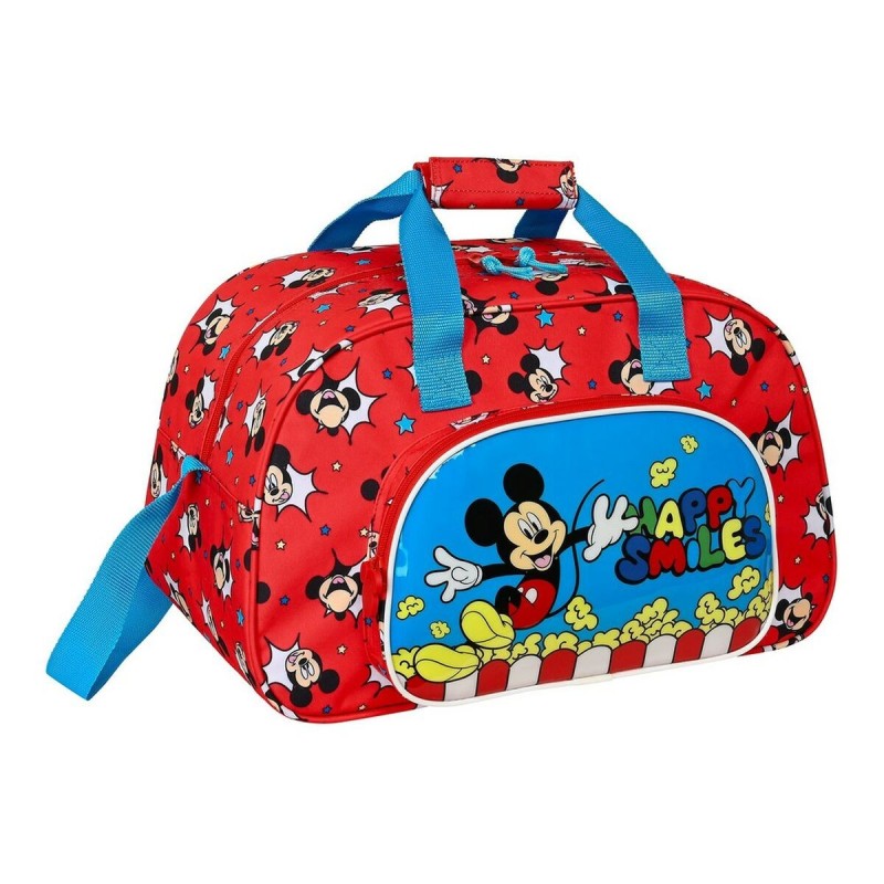 Sac de sport Mickey Mouse Clubhouse Happy SMiles Rouge Bleu (40 x 24 x 23 cm) - Acheter à 13,96 € seulement chez Collector's Bou