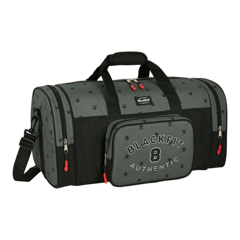 Sac de sport BlackFit8 Skull Noir Gris (55 x 26 x 27 cm) - Acheter à 14,14 € seulement chez Collector's Boutique