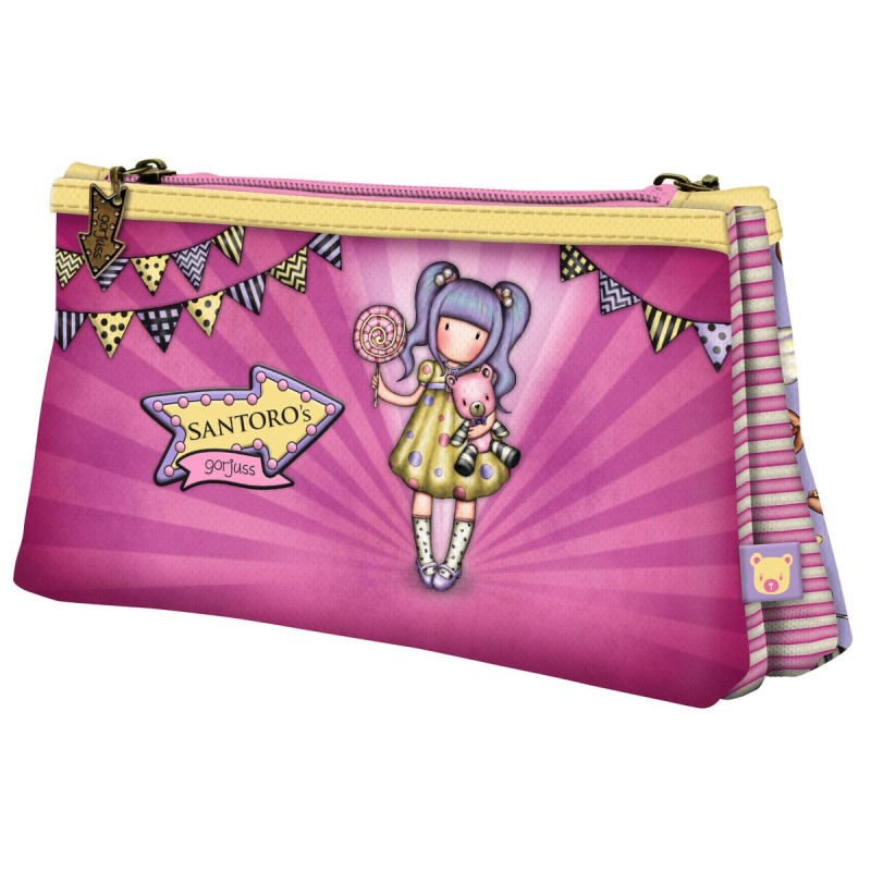 Trousse Fourre-Tout Double Gorjuss First prize Lila (21.5 x 11,5 x 5 cm) - Acheter à 15,77 € seulement chez Collector's Boutique