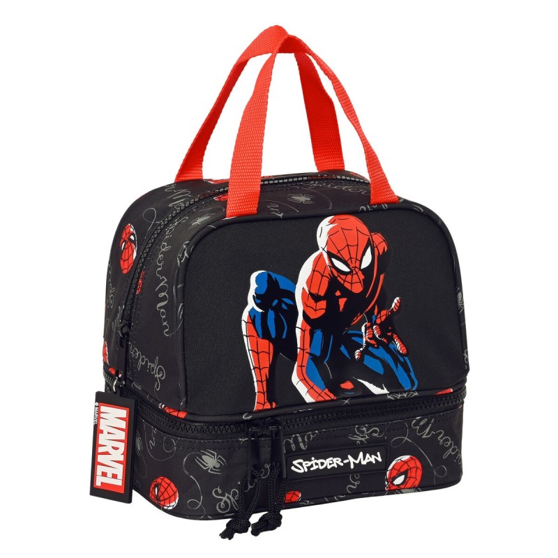 Sac à goûter Spiderman Hero Noir 20 x 20 x 15 cm - Acheter à 20,68 € seulement chez Collector's Boutique