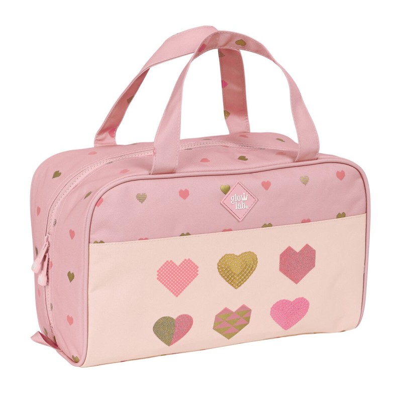 Trousse de Toilette Glow Lab Hearts Rose (31 x 14 x 19 cm) - Acheter à 18,40 € seulement chez Collector's Boutique