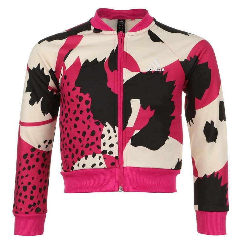 Veste de Survêtement pour Enfants Adidas Aeroready Animal Print Warm-Up Rose - Acheter à 37,42 € seulement chez Collector's Bout