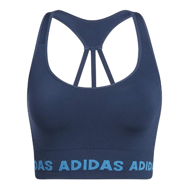 Soutien-gorge de Sport Adidas Aeroknit Blue marine - Acheter à 30,14 € seulement chez Collector's Boutique