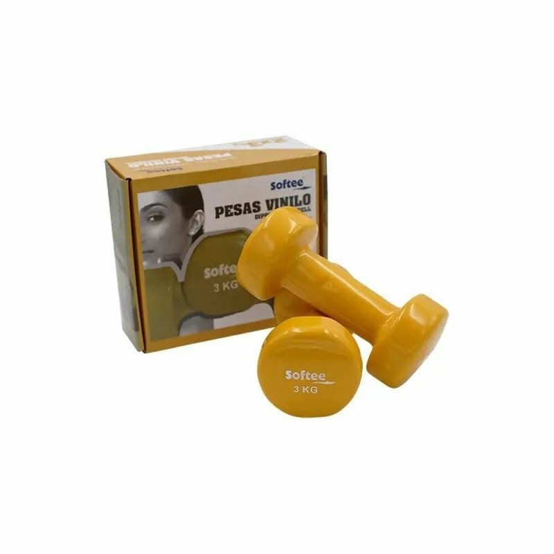 Haltères Softee 0024106 Jaune 3 Kg - Acheter à 24,23 € seulement chez Collector's Boutique