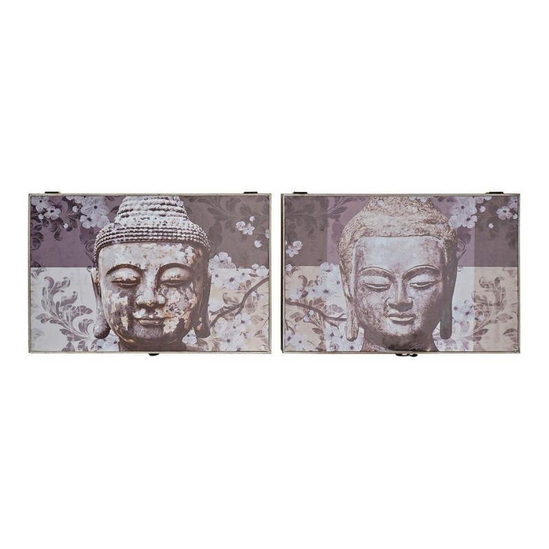 Couvercle DKD Home Decor Compteur Buda Gris Bois MDF (2 pcs) (46.5 x 6 x 31 cm) - Acheter à 24,41 € seulement chez Collector's B