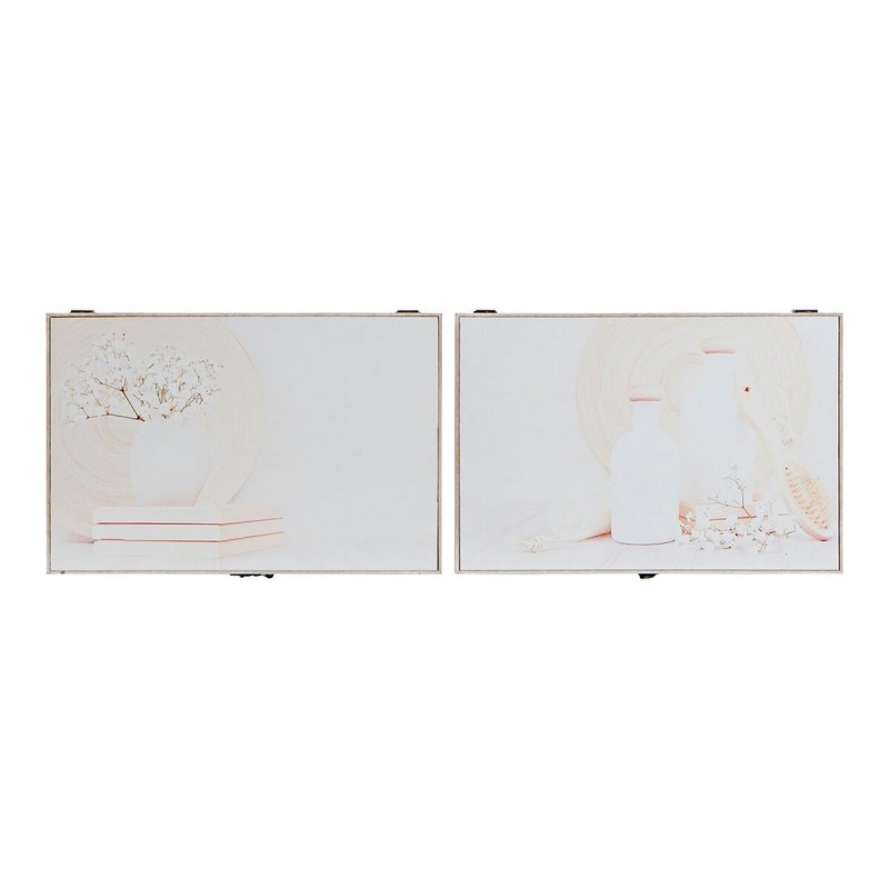 Armoire à clés DKD Home Decor Beige Bois MDF (2 pcs) (46 x 6 x 32 cm) - Acheter à 32,08 € seulement chez Collector's Boutique