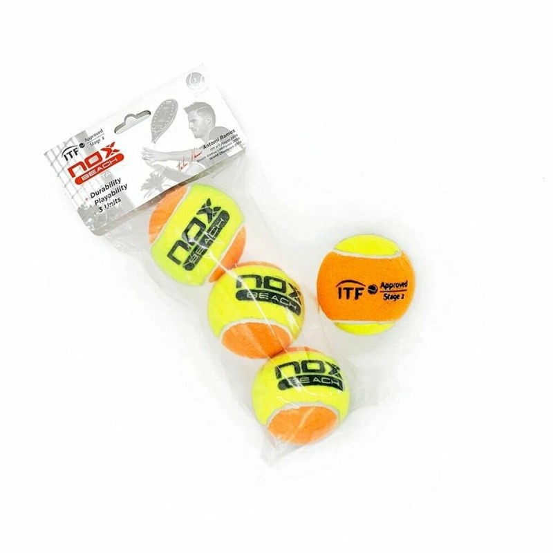 Balles de Tennis NOX 3 Pro Titanium Beach YW - Acheter à 7,57 € seulement chez Collector's Boutique