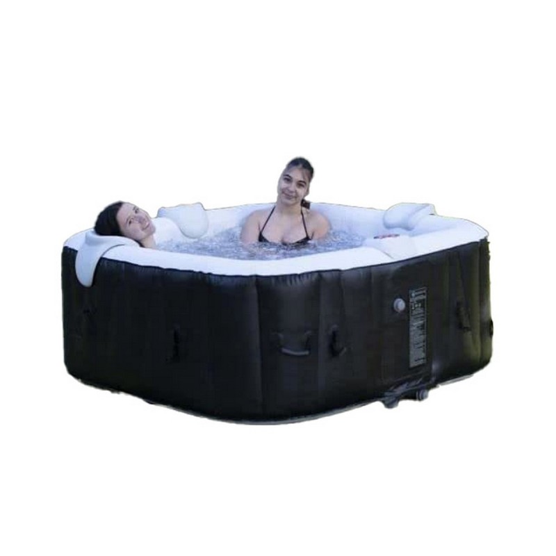 Spa gonflable Sunspa Carré Noir 6 personnes (185 x 185 x 65 cm) - Acheter à 529,76 € seulement chez Collector's Boutique