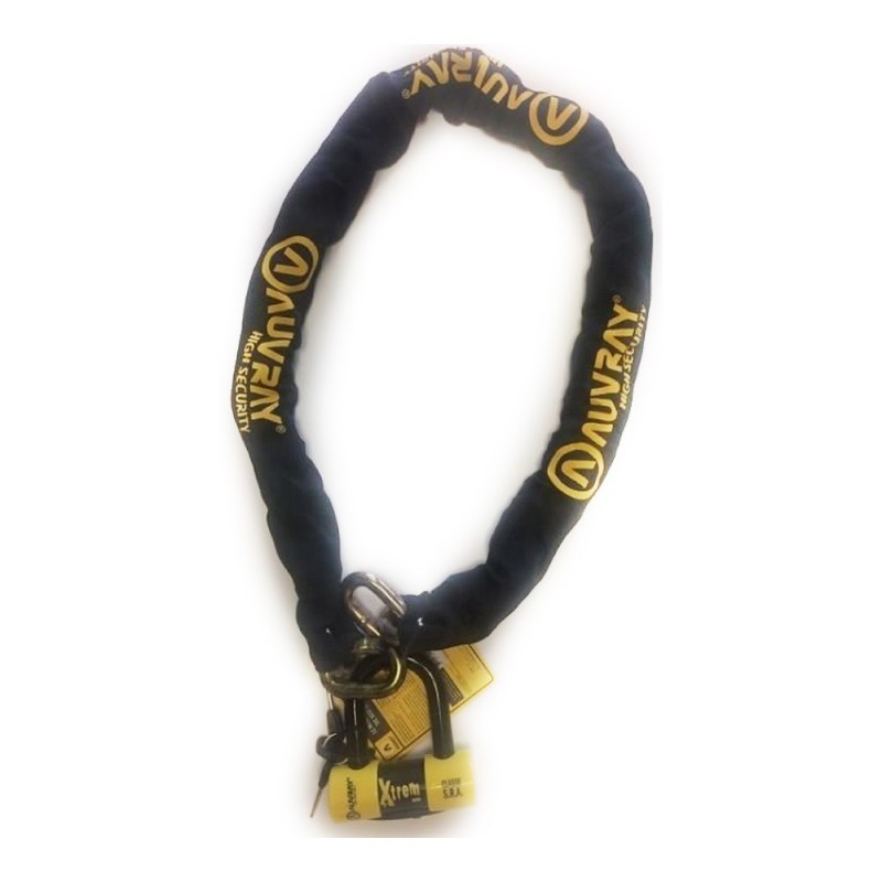 Chaîne avec cadenas Auvray 140 LASSO Jaune/Noir - Acheter à 122,80 € seulement chez Collector's Boutique