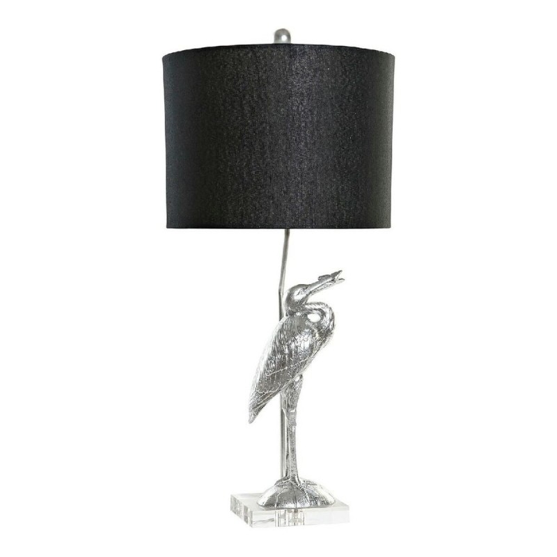 Lampe de bureau DKD Home Decor Noir Argent Polyester Acrylique Résine 220 V 60 W (33 x 33 x 74 cm) - Acheter à 108,19 € seulemen