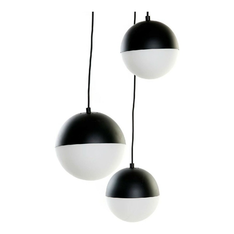 Suspension DKD Home Decor Blanc Noir Métal Verre 220 V (40 x 40 x 80 cm) - Acheter à 137,30 € seulement chez Collector's Boutiqu