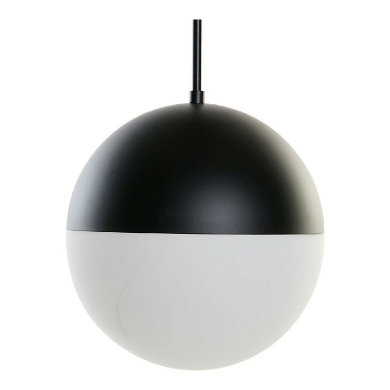 Suspension DKD Home Decor Blanc Noir Métal Verre 220 V 50 W (30 x 30 x 60 cm) - Acheter à 95,62 € seulement chez Collector's Bou