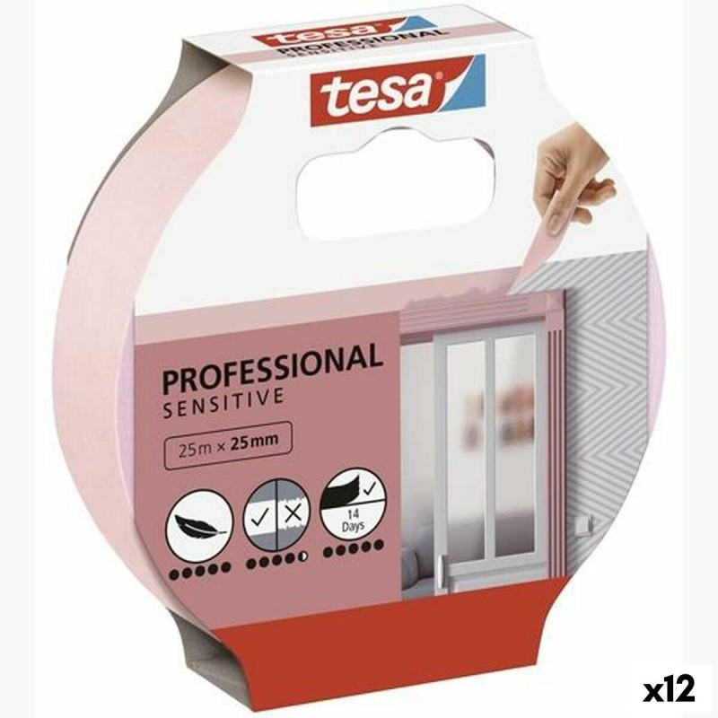 Ruban adhésif TESA Professional Sensitive Peintre Rose 12 Unités (25 mm x 50 m) - Acheter à 52,91 € seulement chez Collector's B