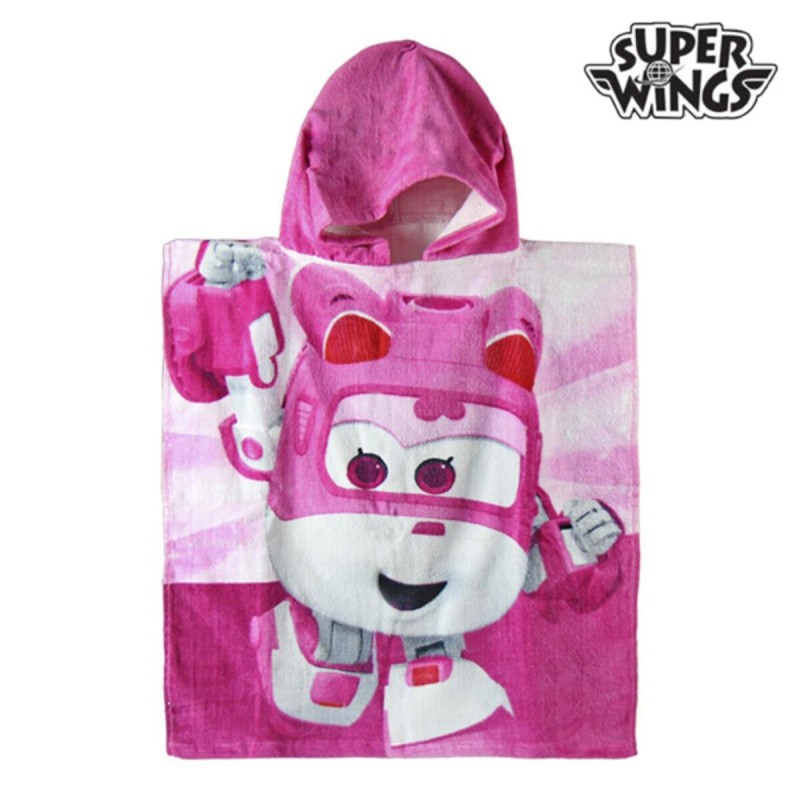 Serviette Poncho Rose à Capuche de Super Wings - Acheter à 5,76 € seulement chez Collector's Boutique