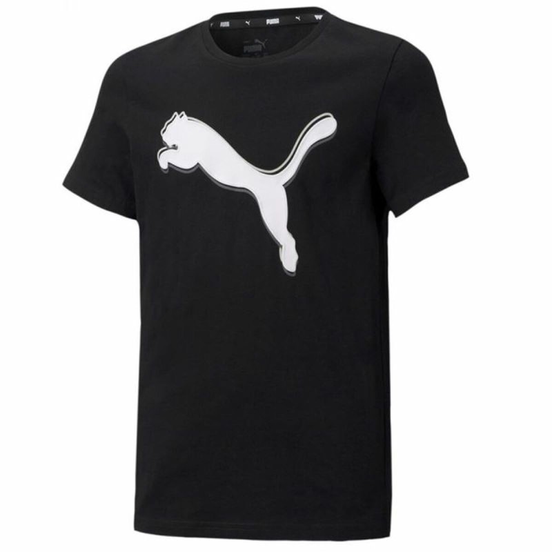 T shirt à manches courtes Enfant PumaGraphic Noir - Acheter à 16,87 € seulement chez Collector's Boutique