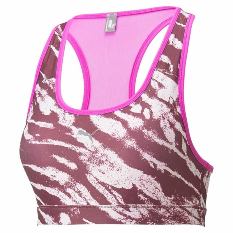 Soutien-gorge de Sport Puma Mid Impact Fuchsia - Acheter à 22,79 € seulement chez Collector's Boutique