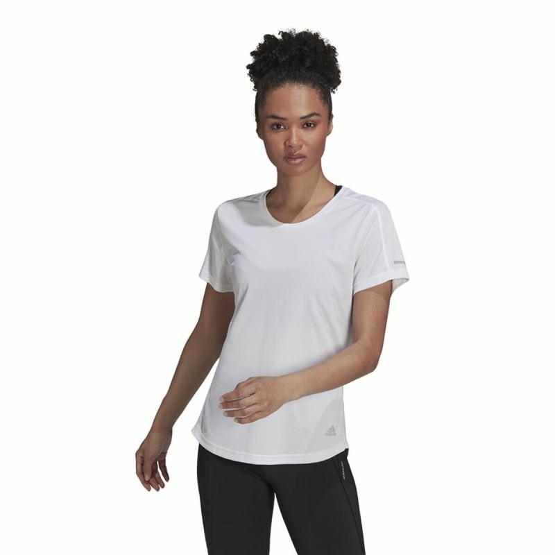 T-shirt à manches courtes femme AdidasRun ItBlanc - Acheter à 22,79 € seulement chez Collector's Boutique