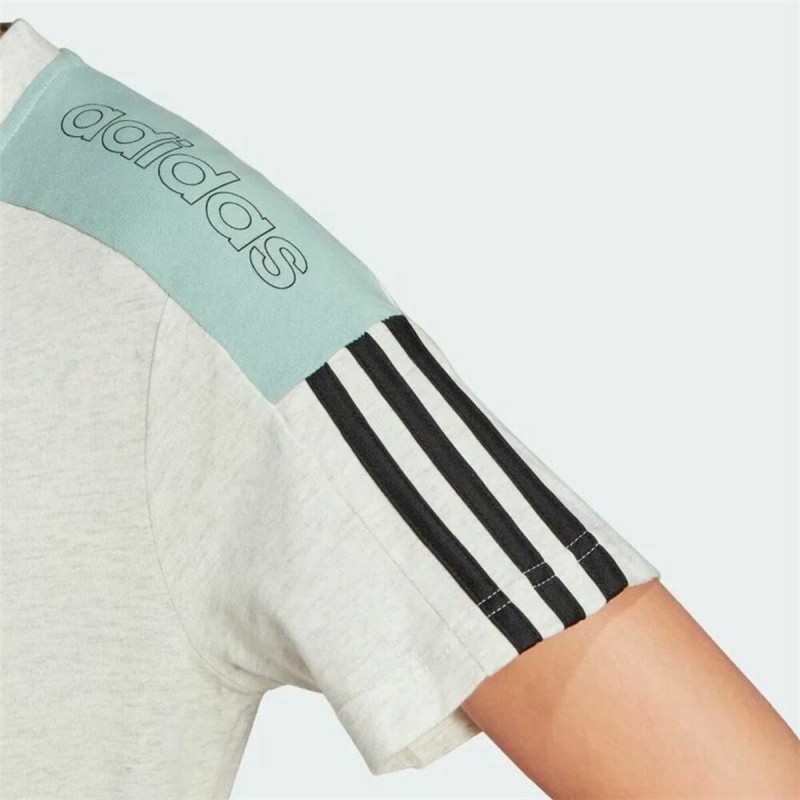 T shirt à manches courtes Adidas Logo Colorblock Beige - Acheter à 22,97 € seulement chez Collector's Boutique