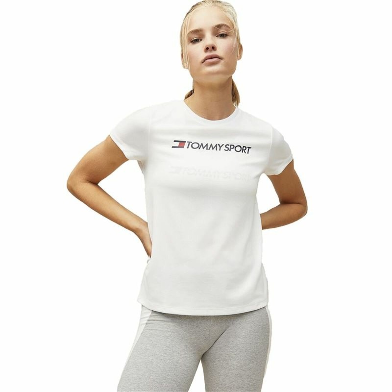 T-shirt à manches courtes femme Tommy Hilfiger Logo ChestBlanc - Acheter à 24,55 € seulement chez Collector's Boutique