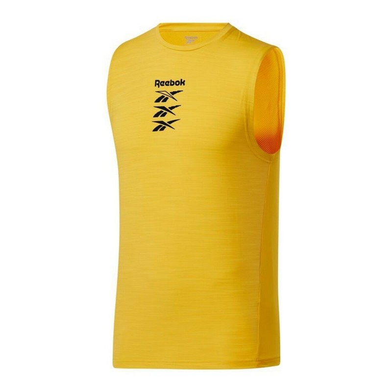 T-shirt à manches courtes homme Reebok Activchill Or jaune - Acheter à 25,63 € seulement chez Collector's Boutique