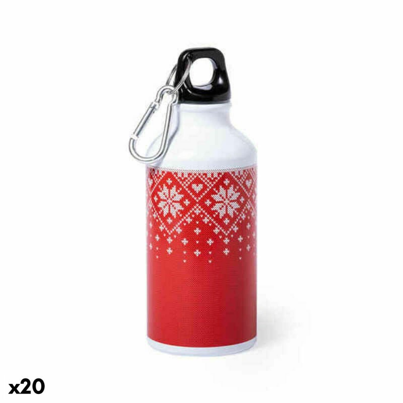 Bidon en Aluminium 146664 Noël Rouge Métal (400 ml) (20 Unités) - Acheter à 28,21 € seulement chez Collector's Boutique