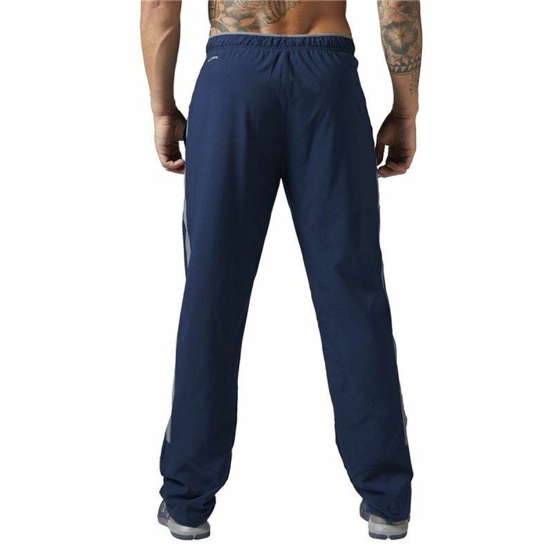 Pantalon de sport long Reebok Workout Ready Bleu foncé Homme - Acheter à 35,32 € seulement chez Collector's Boutique