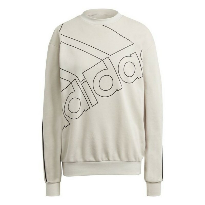 Sweat sans capuche femme Adidas Giant Logo Beige - Acheter à 35,34 € seulement chez Collector's Boutique