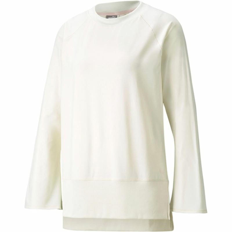 Sweat sans capuche femme Puma Studio Yogini LT Bell Blanc - Acheter à 36,67 € seulement chez Collector's Boutique