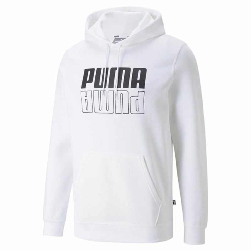 Sweat à capuche homme Puma Power Logo Blanc - Acheter à 38,16 € seulement chez Collector's Boutique