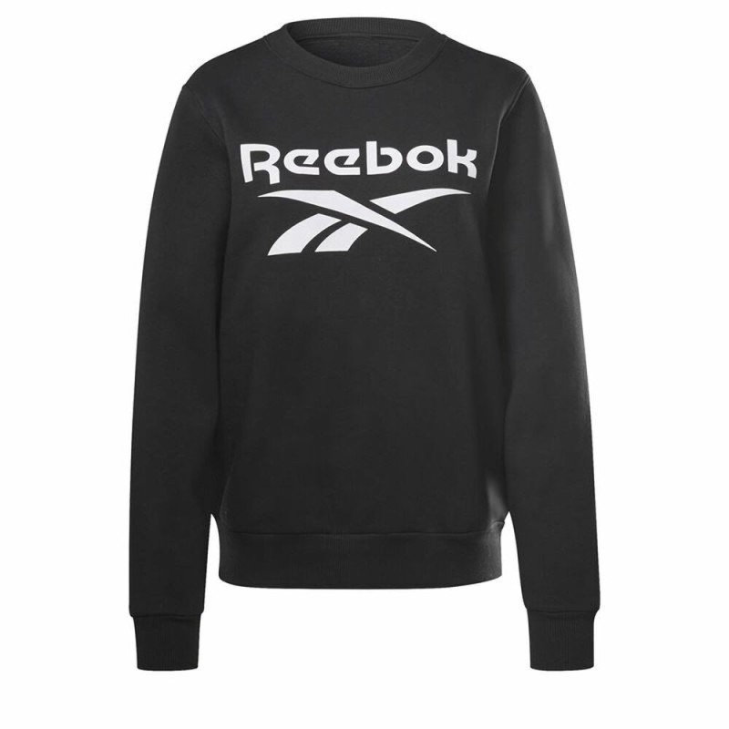 Sweat sans capuche femme Reebok identity Logo Fleece Noir - Acheter à 39,29 € seulement chez Collector's Boutique