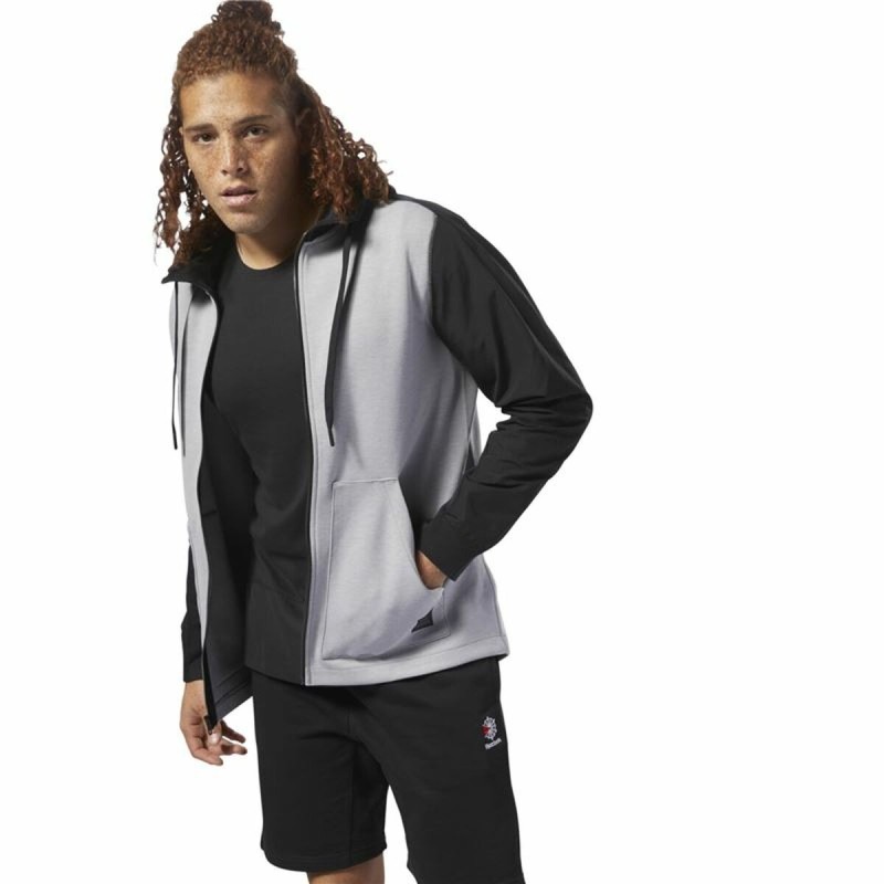 Veste de Sport pour Homme Reebok Training Supply Gris clair - Acheter à 56,11 € seulement chez Collector's Boutique