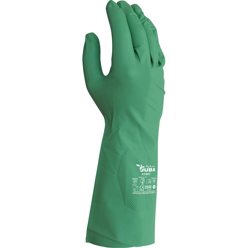 Gants de travail JUBA Biodégradable Vert Nitrile - Acheter à 4,21 € seulement chez Collector's Boutique