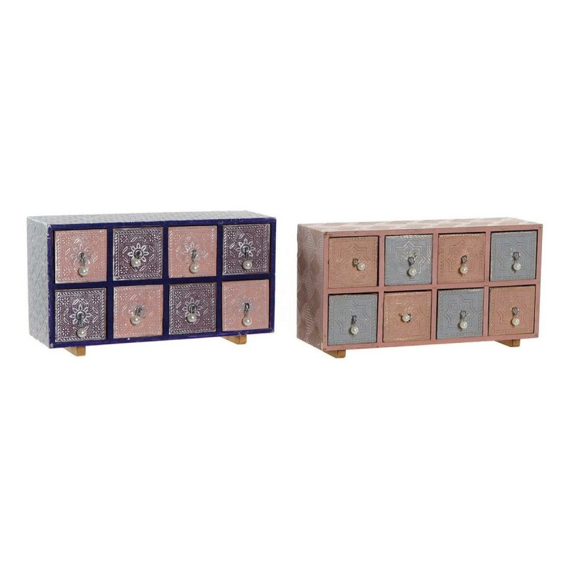 Boîte à bijoux DKD Home Decor Laiton Bois de manguier (2 pcs) - Acheter à 39,76 € seulement chez Collector's Boutique