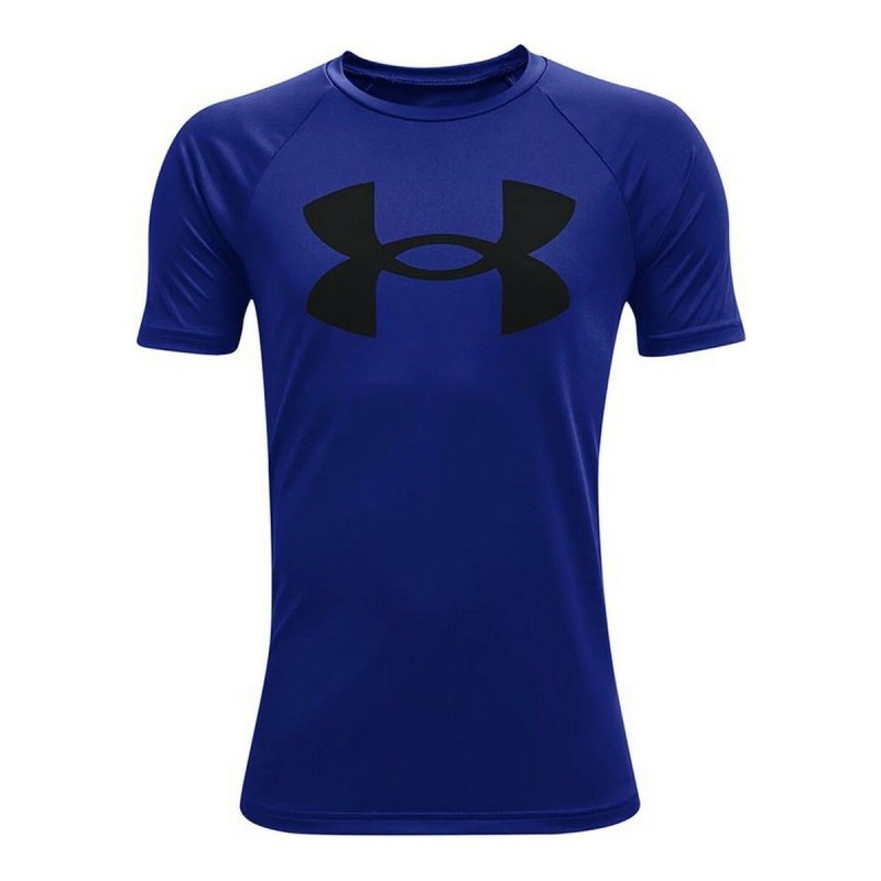 T shirt à manches courtes Under Armour Tech Big Logo Bleu - Acheter à 16,87 € seulement chez Collector's Boutique