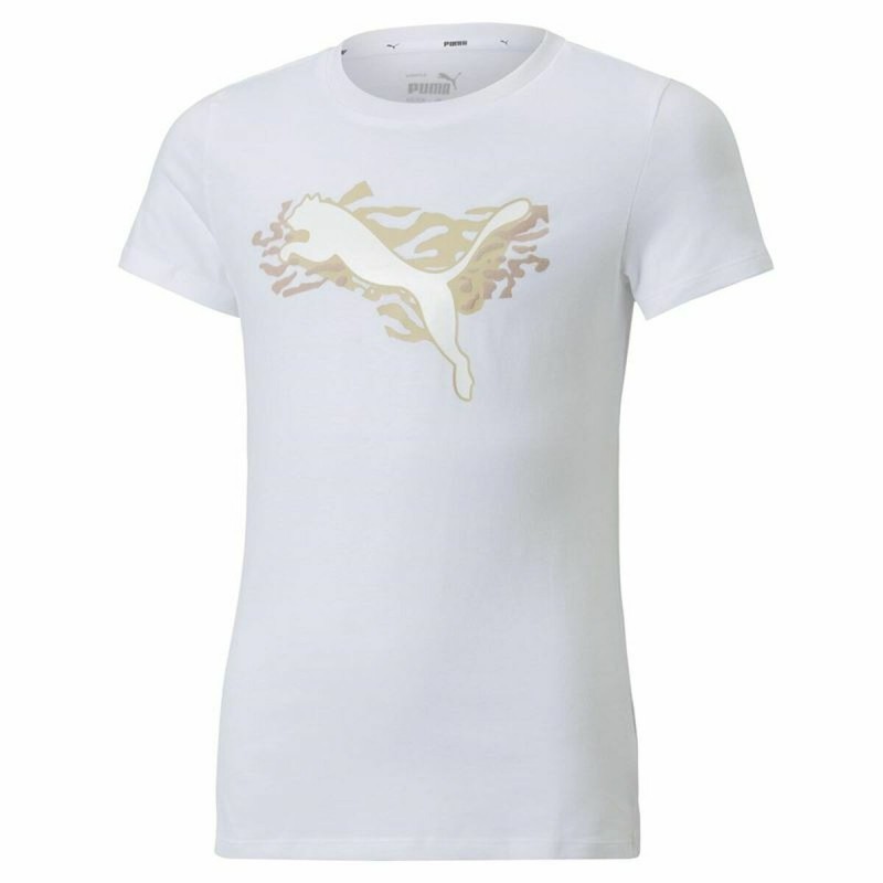 T shirt à manches courtes Enfant Puma Alpha Blanc - Acheter à 17,70 € seulement chez Collector's Boutique