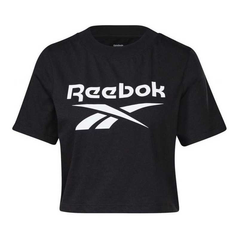 T-shirt à manches courtes femme Reebok Cropped Identity Noir - Acheter à 17,82 € seulement chez Collector's Boutique