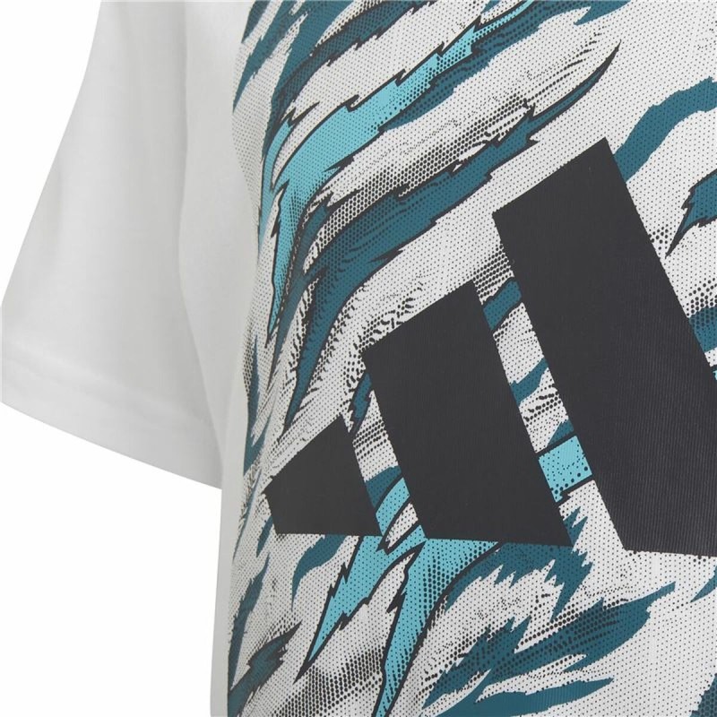 T shirt à manches courtes Enfant Adidas Water Tiger Graphic Blanc - Acheter à 18,72 € seulement chez Collector's Boutique