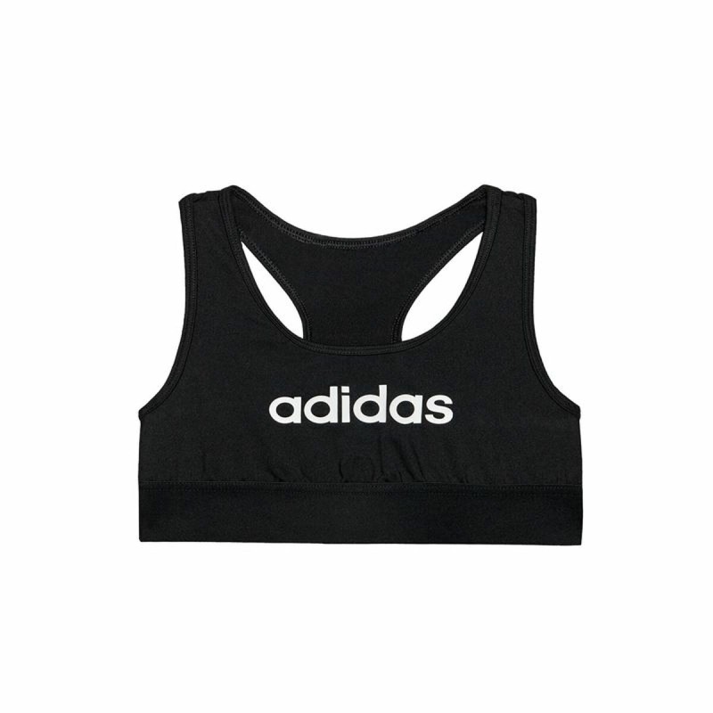 Soutien-gorge de Sport Adidas Sports Single Jersey Enfant Noir - Acheter à 18,72 € seulement chez Collector's Boutique