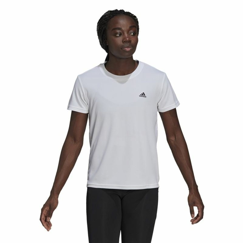 T-shirt à manches courtes femme AdidasAeroready D2M SportBlanc - Acheter à 18,72 € seulement chez Collector's Boutique