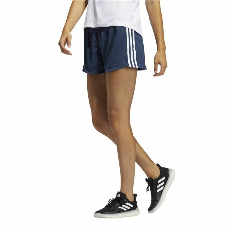 Short de Sport Adidas Knit Pacer 3 Stripes Femme Bleu foncé - Acheter à 19,38 € seulement chez Collector's Boutique