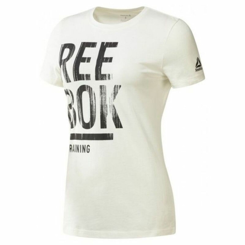 T-shirt à manches courtes femme Reebok Training Split Tee Blanc - Acheter à 17,57 € seulement chez Collector's Boutique